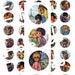 Francisque Poulbot - parisian street kids - Paris Eiffel Tower 1" inch bottle cap images digital images