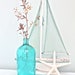 Vintage French Seltzer Bottle in Turquoise Blue