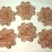 Old Rose Ox Tabbed Filigree, SIx Pieces, 36x38mm, USA Made, B'sue Boutiques, Item0265
