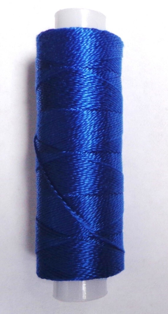 Pearl Iris Cotton Thread size 8color royale blue by nella0626