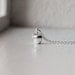 Tiny Apple Necklace- Sterling Silver Charm Jewelry- Woodland- Winter- Teacher- Back to School Gift