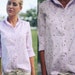 Vintage 1980s Lavender Lilac Little Flower Lace Blouse