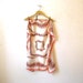 Vintage Silk Scarf / Square Geometric Black Red White / Excellent