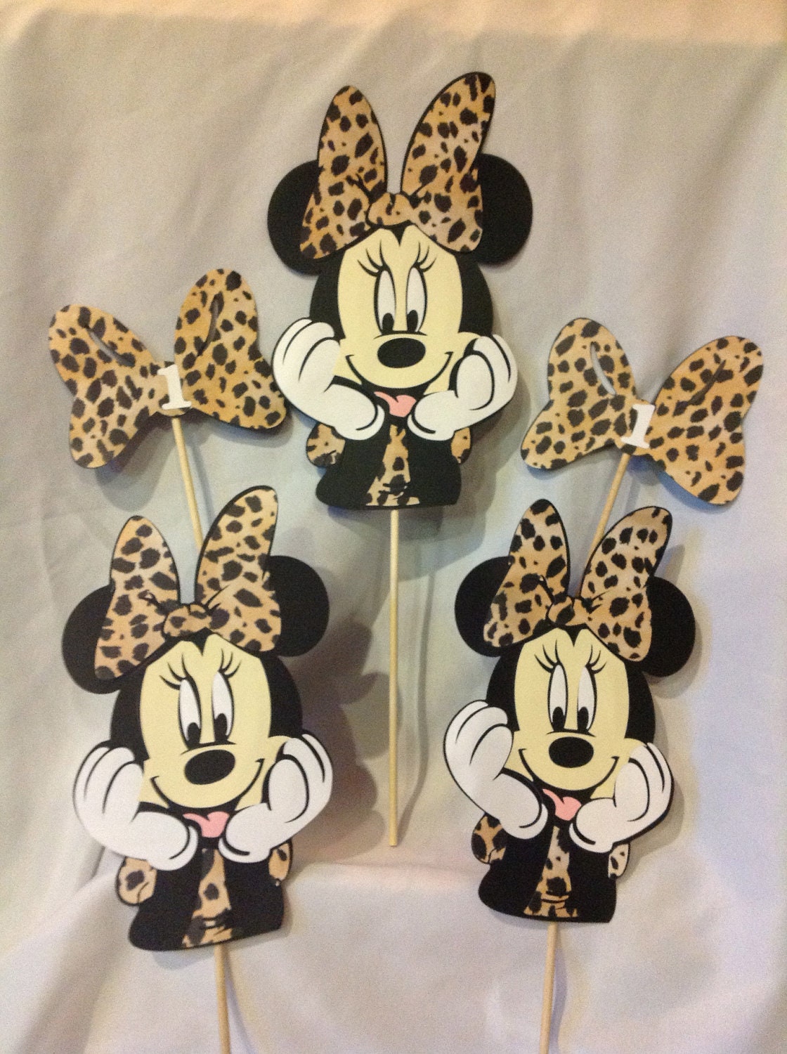 Minnie Mouse Leopard Party Centerpiece by
