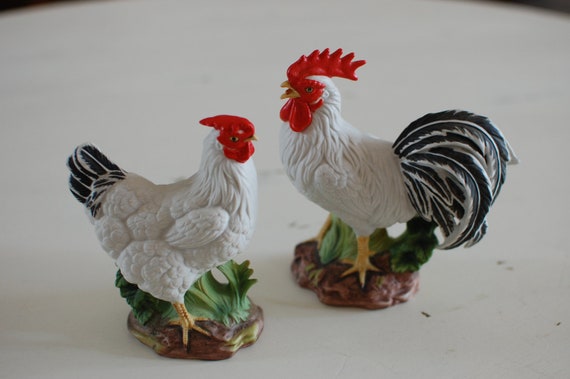 lefton rooster figurine