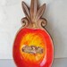 Vintage Ceramic Hawaiian PineappleTreasure Craft Dish