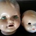 Pair of Antique Doll Heads