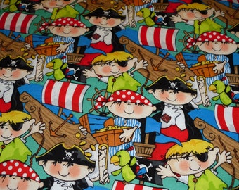 Pirate Baby Toddler Bedding fitted sheet with standard pillowcase