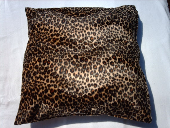Leopard print 16 x 16 inch cushion coverpillow sham throw