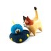 UFO Alien Space Ship Wool Catnip Cat Toy