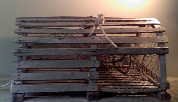 Reserved// Old Wooden Maine Lobster Trap