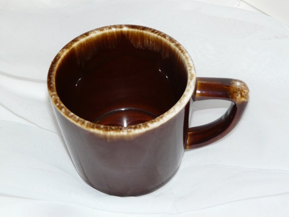 Mccoy Brown Drip Pottery Coffee Mug Vintage By Neverlostgarden