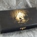 Altar box, Tarot Box, Moon box, wooden keepsake box, jewellery box, black velvet, trinket box, black, full moon
