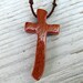 Wood Cross Necklace - Australian Jarrah - Men's Necklaces