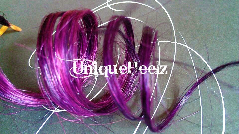 BLACK CHERRY 20 inch Real Human Hair Extension 1.5 inch