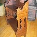 Vintage Eastlake Stand Carved Wooden Shelf