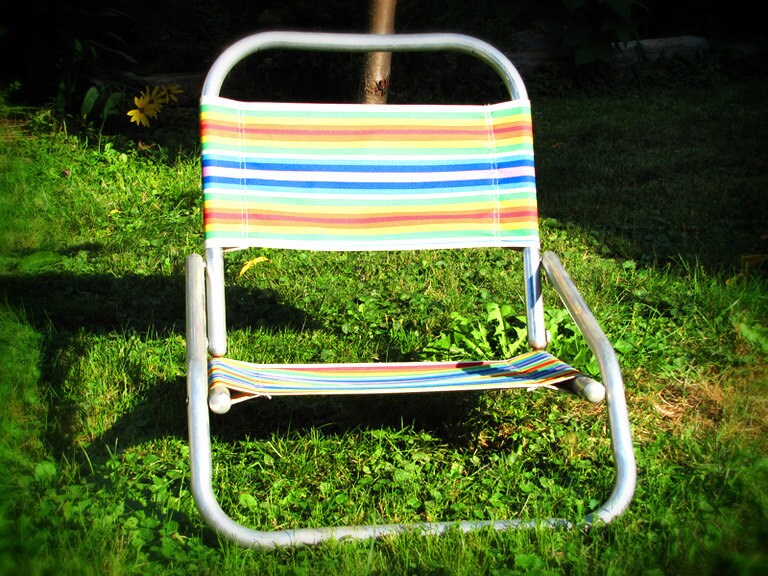Vintage 1960 Beach Lounge Chair