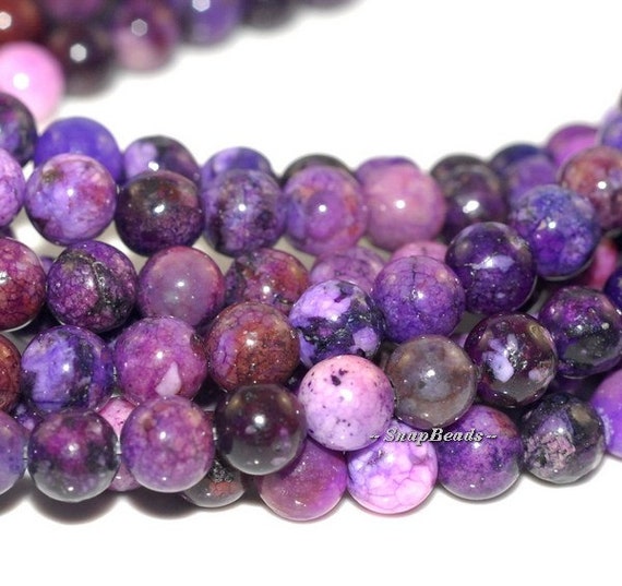 Mauve Lepidolite Gemstone Round 6MM Loose Beads 16 by DayBeads