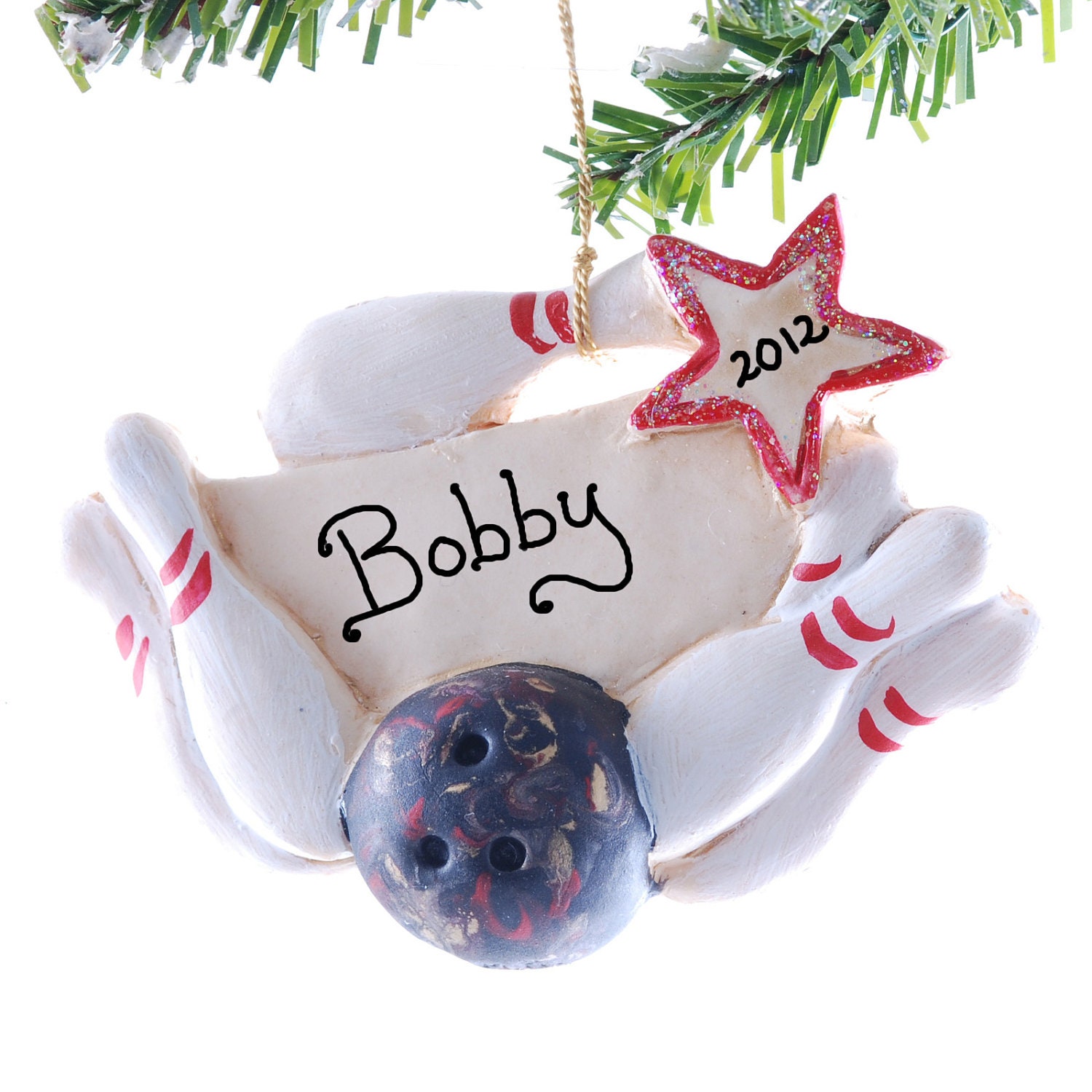 Bowling Christmas ornament personalized by Christmaskeeper
