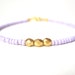 Gold Nugget Bracelet, Beaded Friendship Bracelet, Seed Bead Jewelry, Contemporary Jewelery