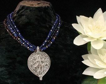 Lapis Strand Necklace - Ethnic Jewelry - Multi Strand - Tribal ...