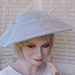 Charming Vintage 1950's Light Blue Hat with Rhinestone Ornament