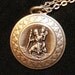 ESTATE GEORG JENSEN Sterling Silver St. Christopher Medal c1930