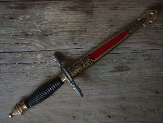 Vintage Letter Opener Toledo Spain Souvenir Sword In