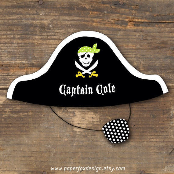 Items similar to Personalized Pirate Hat & Eye Patch DIY Printable Ahoy Matey on Etsy Items similar to Personalized Pirate Hat & Eye Patch DIY Printable Ahoy Matey on Etsy