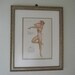 Vintage The Varga Girl Calendar Pin Up April 1948 Framed & Double Matted Litho