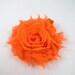 Orange Flower Hair Bow - Shabby Flower Hair Bow - Orange - Flower - Shabby Chiffon Hair Clip - Infant Toddler Child Teenager Hair Clip