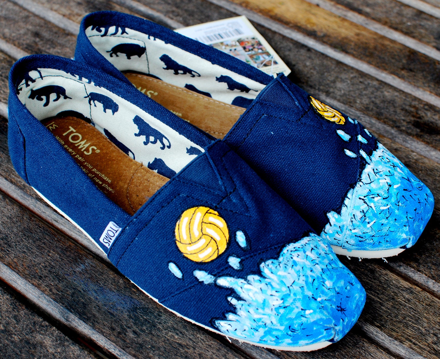  Water  Polo  TOMS shoes  by BStreetShoes on Etsy