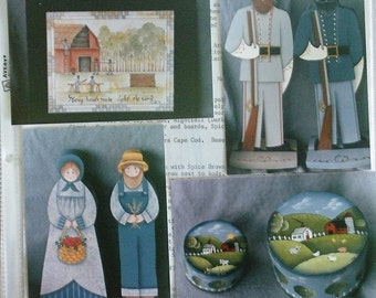 Donna Farley SEMINAR Tole Painting Pattern Collection Margaret Wilburn Country Prim Prairie HTF RARE