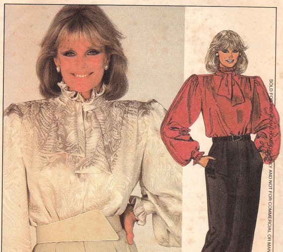 Very 80s Blouse & Pants Pattern McCalls 9032 by OneMoreCupOfTea