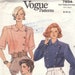 Unusual Blouse Pattern Vogue 7894 Size 8 10 12