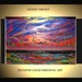 Original Large Abstract Painting Modern Contemporary Canvas Art Orange Blue Desert Sunset 36x24 Palette Knife Texture Oil J.LEIGH