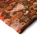 Orange brown beige paisley brocade india fabric nr 48 fat quarter