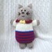 Hand Knit Kitty Doll, Plush Toy Waldorf Kitten Cat Soft Cuddly Huggable Child Boy Girl Baby Toddler Meow Easter Kitty Cat