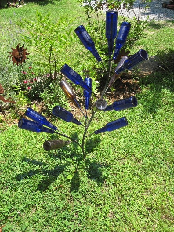 Metal Bottle Tree for the Garden Deck or Balcony LOCAL