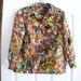VINTAGE Hippie 1970s Beautiful PSYCHEDELIC HANDMADE Womens Blouse