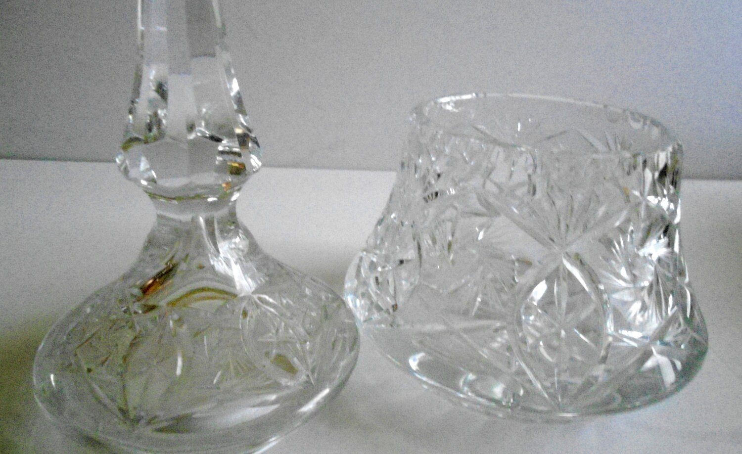 Lead Crystal Candy Dish with Lid by Auntiemollys on Etsy