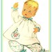 Simplicity 1826 Vintage 50s Adorable Infant Toddler Puff Sleeve Top, Bloomer Pajamas & Booties w/ Transfer Sewing Pattern Size 6 Months B 19