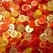 200 Small Assorted Buttons - Red, Dark Red, Orange, Tangerine, Light Orange, Pumpkin Orange, Dark Orange, Yellow