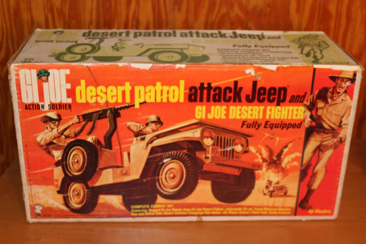 Vintage 1967 GI Joe Desert Patrol Attack Jeep In Original