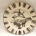 French Vintage Vallauris Handpainted Bird Art Pottery Plate (A512)