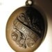 Victorian mourning locket - Vulcanite - reserved for Katie