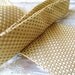 Mens Necktie, Kenneth Cole Silk Neck Tie, Gold Mocha Geo Print, Vintage Appeal from All Vintage Man