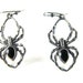 Vintage EARRINGS Sterling Silver Onyx Spiders 20.00 obo