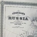 1882 Antique Map of Russia