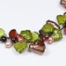 Green Beaded Necklace, Fall Necklace, Nature Jewelry, Choker Necklace
